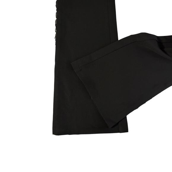 Vintage Forever 21 Women’s Black Pants with Ruffles on the Legs Medium - Picture 5 of 6